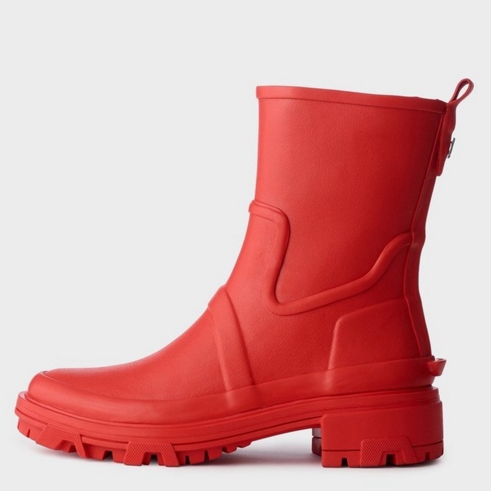 Rag & Bone Shiloh Rainboots in Fire Red - Picture 2 of 14